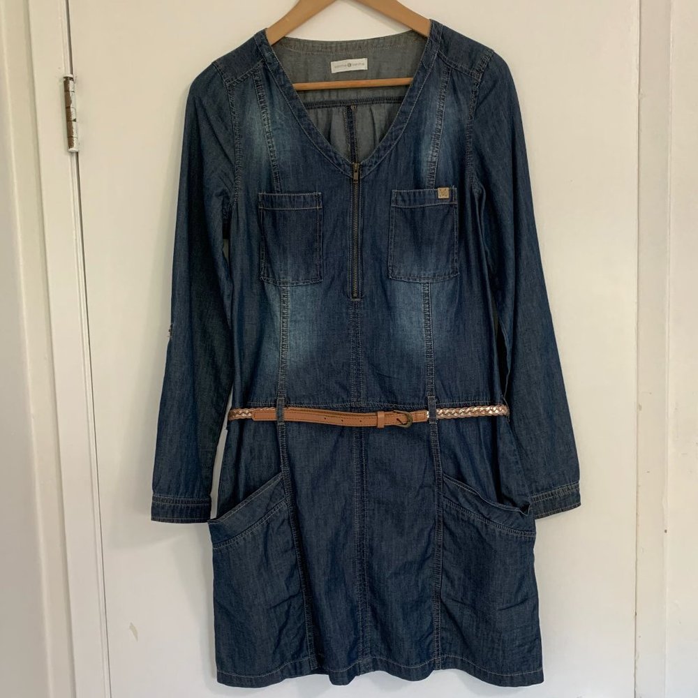 Cache Cache Soft Denim-like Dress